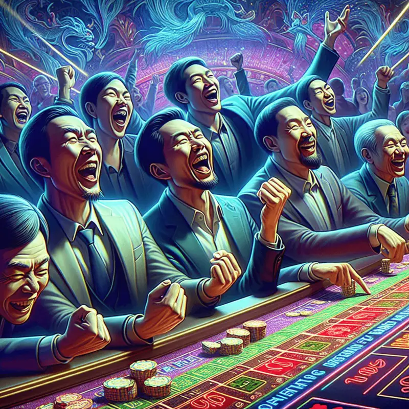 Pai Gow Poker layout on online casino table